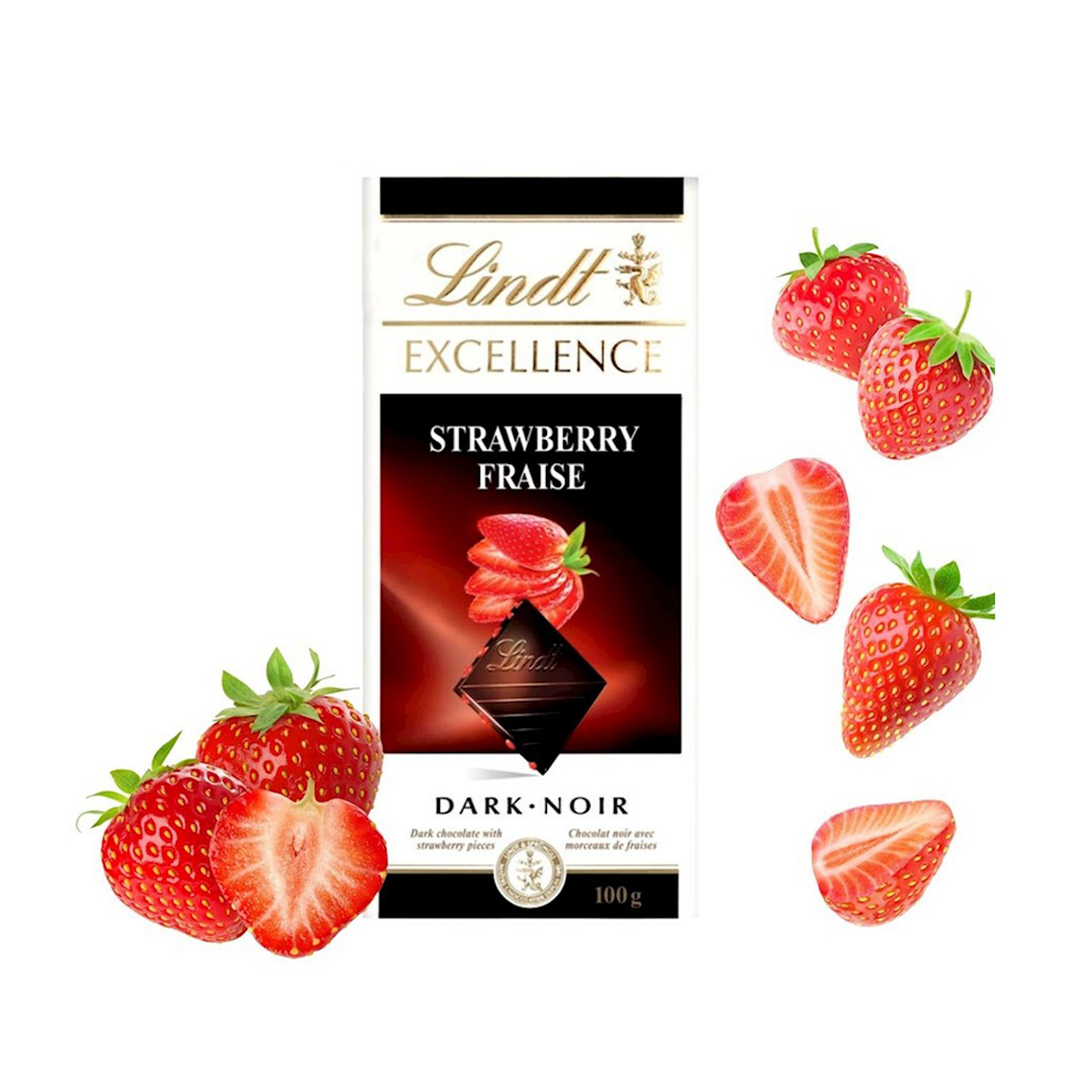 Lindt Excellence Dark Strawberry 100G