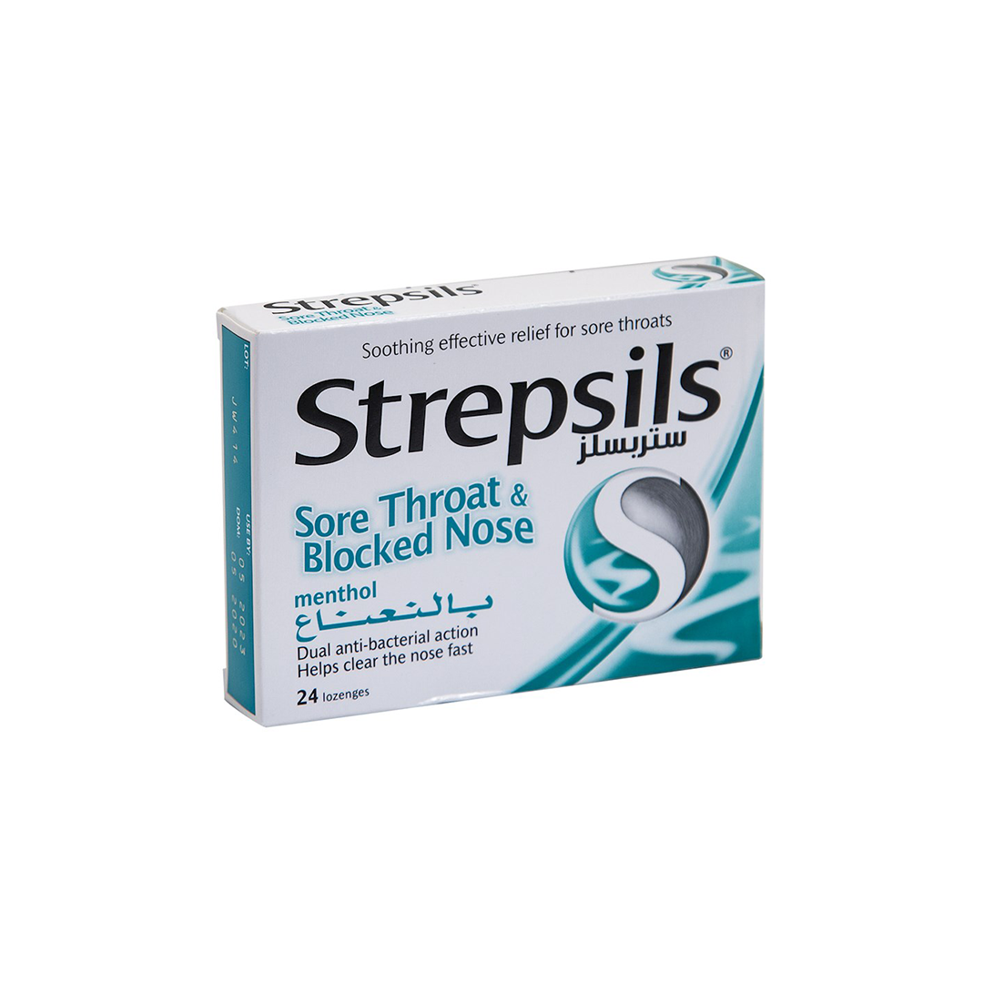 Strepsils Menthol, Pack of 24 Lozenges