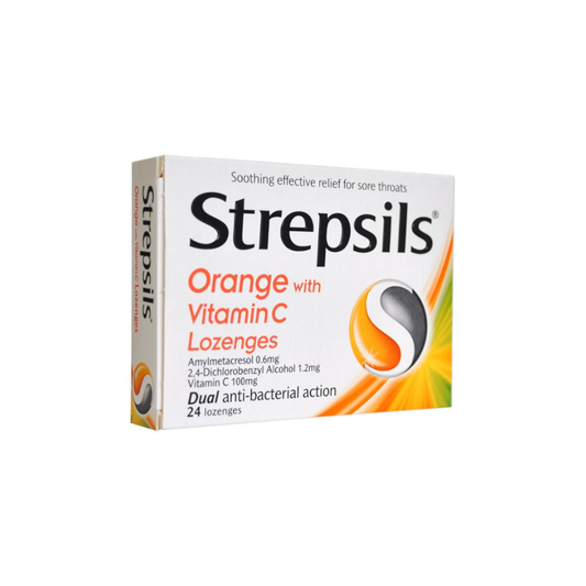 Strepsils Vitamin C, Pack of 24 Lozenges